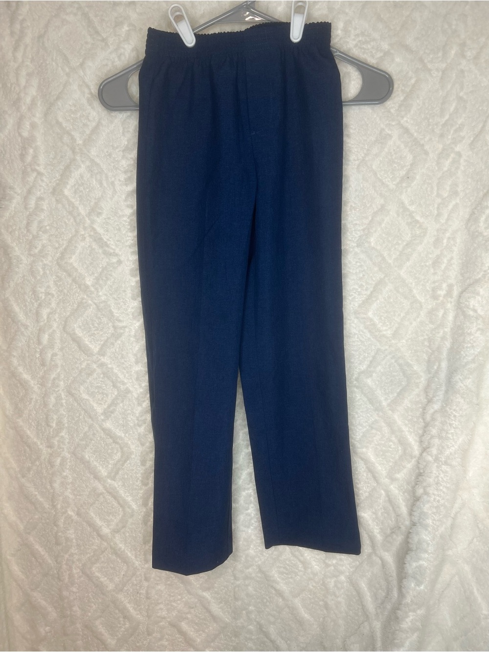 Boy’s Navy Elastic Waist Dress Pants